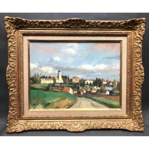 Painting By Piero Nardi Circa 1970 Montparnasse Frame