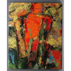 Pierre Patry Tchéou, Oil On Canvas, Circa 1980