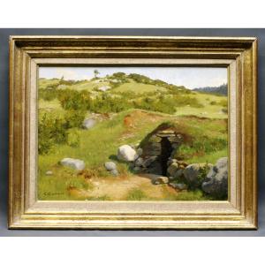 Georges Girardot Landscape Oil Painting Circa 1900