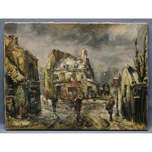 Raymond Besse, Eastern Suburbs, Winter, Circa 1950, Snow