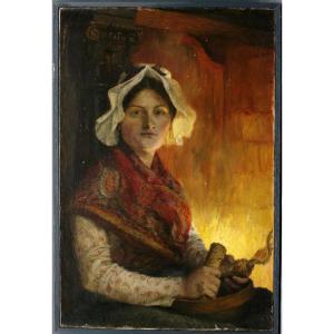 Painting By Georges Marie Julien Girardot, Circa 1885, Impressionnism