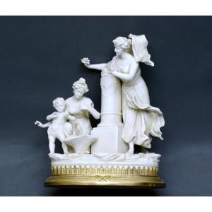 Biscuit Porcelain, 19th Century, Müller, Thuringia, Germany, Gilt Bronze And Porcelain.