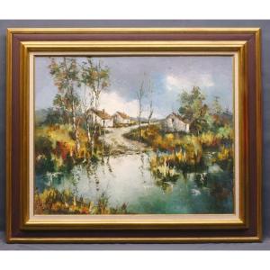 l'Abreuvoir By Claude Mourier Circa 1970