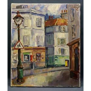 Oil On Canvas 1961 City View