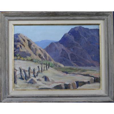 Table Mary Baylis Barnard 1930 Mountain Landscape