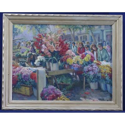 Marché Aux Fleurs Table By Pierre Fabre 1930 Toulon