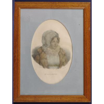 Original Lithograph Mme Lavalette By Delpech