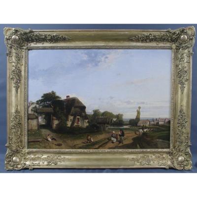 Charles Ramelet 1830 Peasant Scene