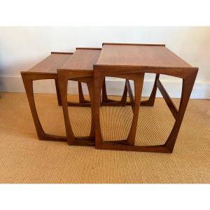 Set Of 3 Nesting Teak Tables.