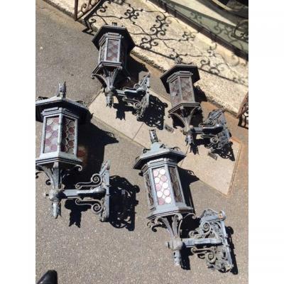 Wrought Iron Outdoor Wall Sconces