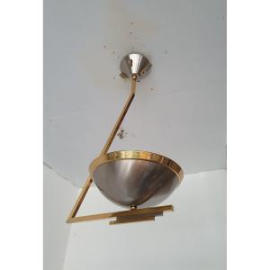 Maison Arlus, Pendant Lamp In The Shape Of A Quinquet 1960s/70s