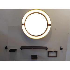 70's Backlit Bathroom Mirror In Abs