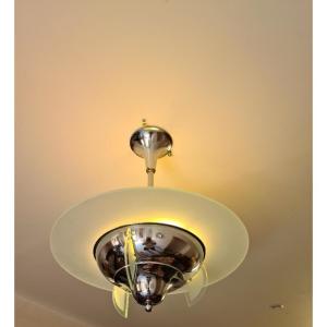 Modernist Art Deco Slab Chandelier 1930