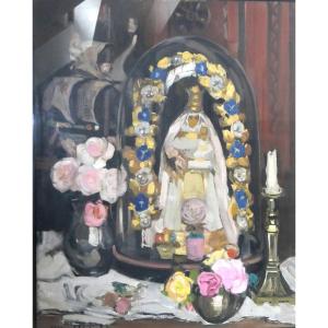 Fernand Allard The Olive Tree - Oil On Canvas