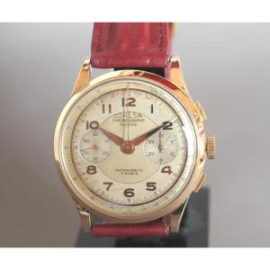 Coresa Swiss Chronograph - 18 K Gold