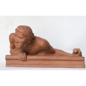 Gaston Hauchecorne - Terracotta - The Boatman