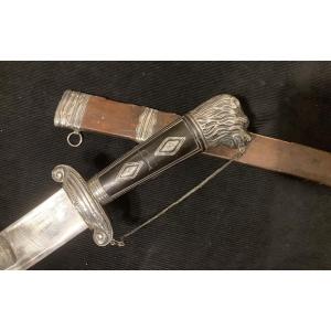 18th Century Hunting Dagger With Silver Mounts. France. Hunting.