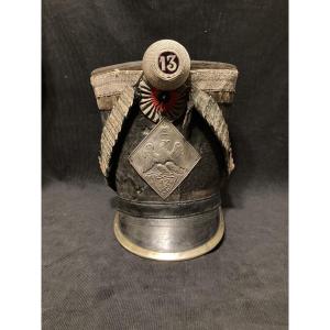 Shako Of An Officer Of The 13th Hussars Or Gendarmerie. 