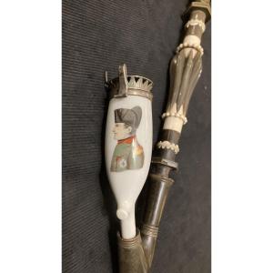 Pipe With The Profile Of Napoleon I, 19th Century, France.