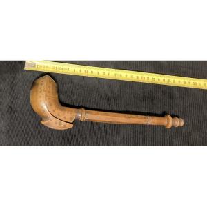 Wooden Case For A Clay Soldier's Pipe From The First Empire. France. 