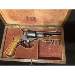 Javelle Pinfire Revolver, 6 Shots, 9mm Caliber. St étienne; Circa 1870.
