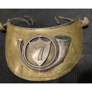 Officer's Gorget Of The 7th Light Infantry Regiment, First Empire.