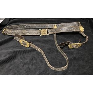 Ornate And Gilded Brass Scabbard Fittings