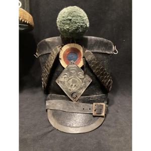 Shako Of The 6th Chasseur An Cheval Of The 1806 Model. First Empire.