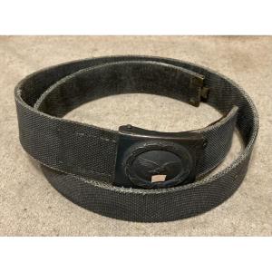 Grey-blue Web Belt. Marked