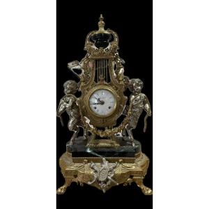 Louis XV Style Bronze Clock