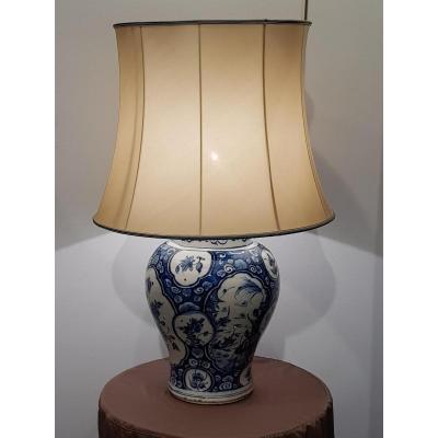 Pair Of Lamps In Delft Faience