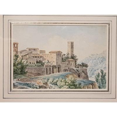 19th Century Watercolor Engraving