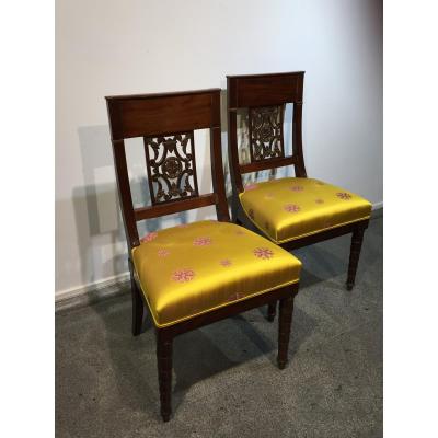 Pair Of Chairs Attributed To Jacob Desmalter