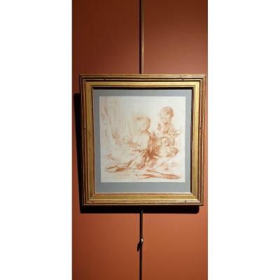 Sanguine - Gabriel Jacque De Saint-aubin (1724-1780)