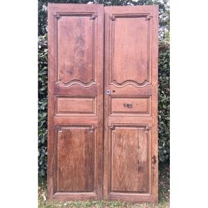 Double Oak Door From The 18th Century 