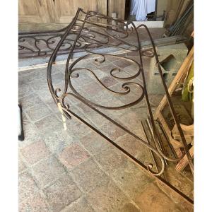 18th Century Wrought Iron Staircase Railing 