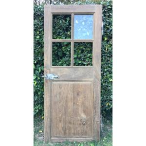 18th Century Oak Glass Door 
