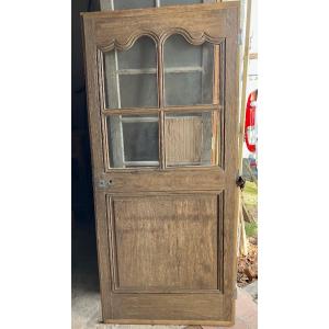 18th Century Oak Glass Door 