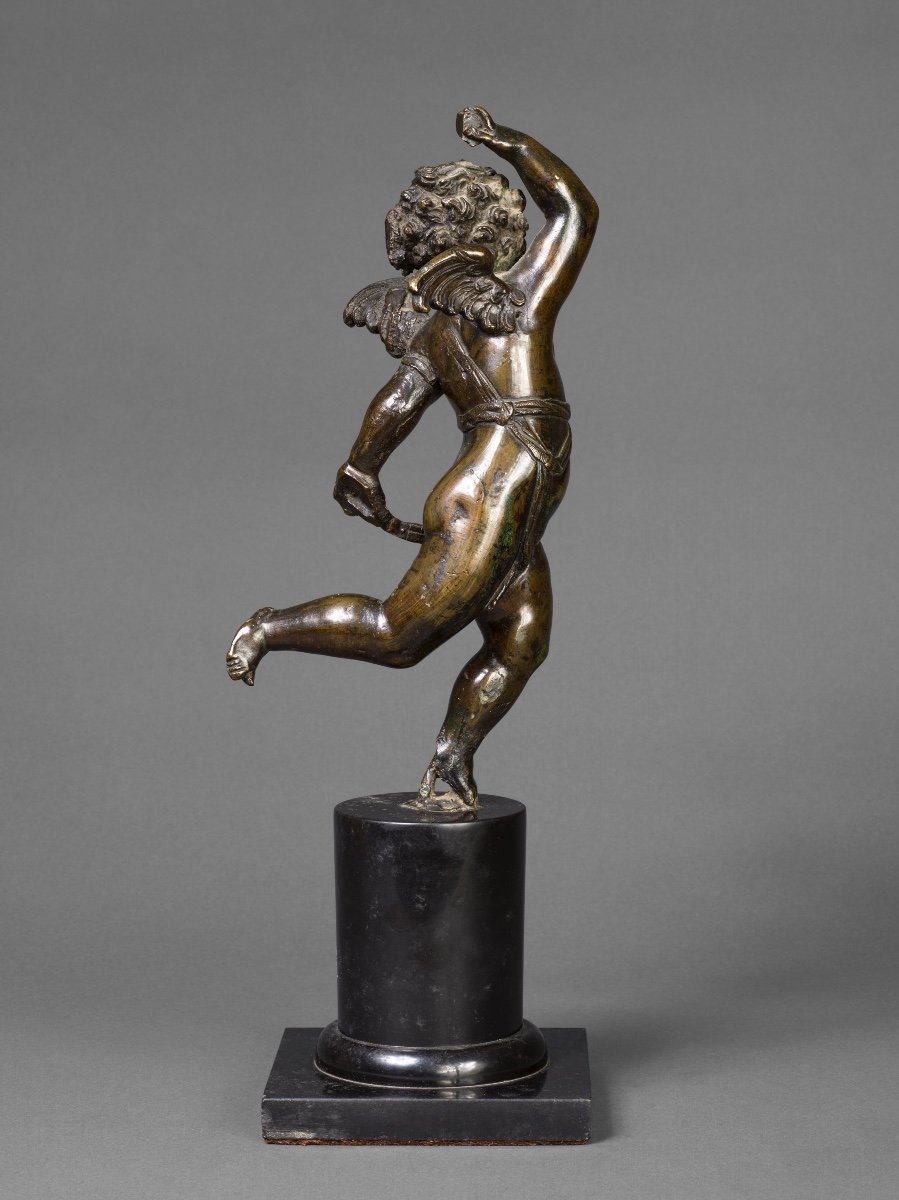 Putto alato in bronzo, Bottega di Nicolò Roccatagliata, Italia metà, del XVIII secolo-photo-2