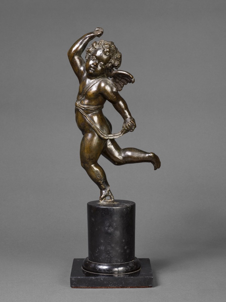 Putto alato in bronzo, Bottega di Nicolò Roccatagliata, Italia metà, del XVIII secolo