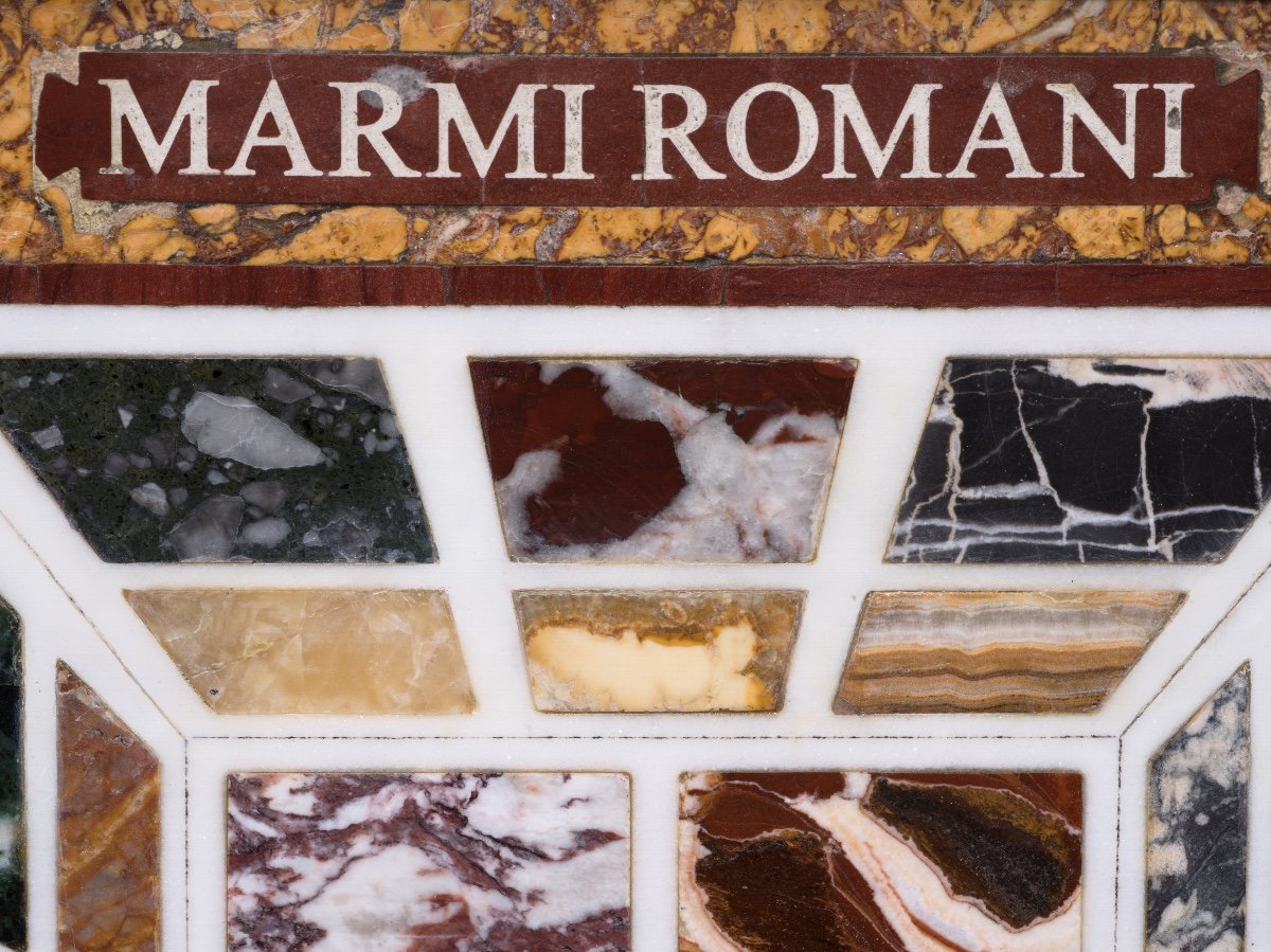 Plaque De Marbre Spécimen Italien 'marmi Romani'-photo-4