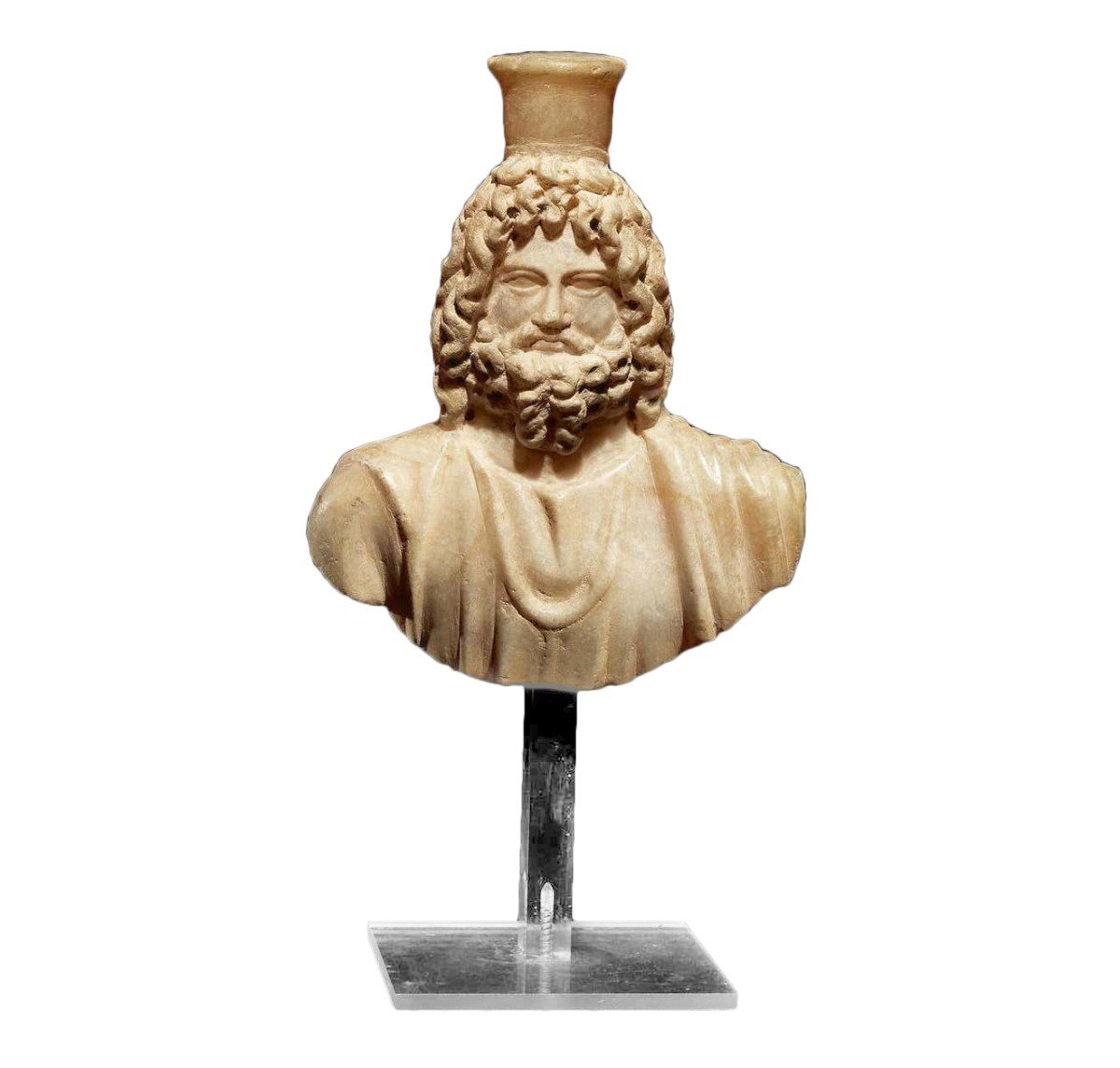 Busto Serapis in alabastro