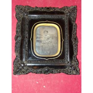 Daguerreotype With Its Frame, 19th Century.