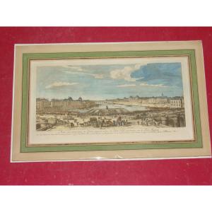 Paris, Pont Neuf, 18th Century Optical View.