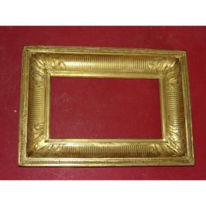19th Century Canal Frame In Gilded Wood.