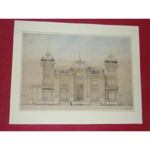 Architect's Drawing, 19th Century Facade Project.