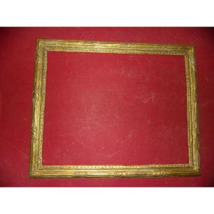 18th Century Frame, Louis XV, In Gilded Wood.
