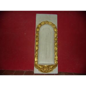 Carved, Painted And Gilded Wooden Base, 18th Century.