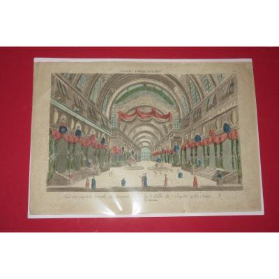 "a Chinese Temple", Optical View From The 18th Century.