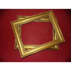 Pair Of 19th Century Gilded Wood Frames.